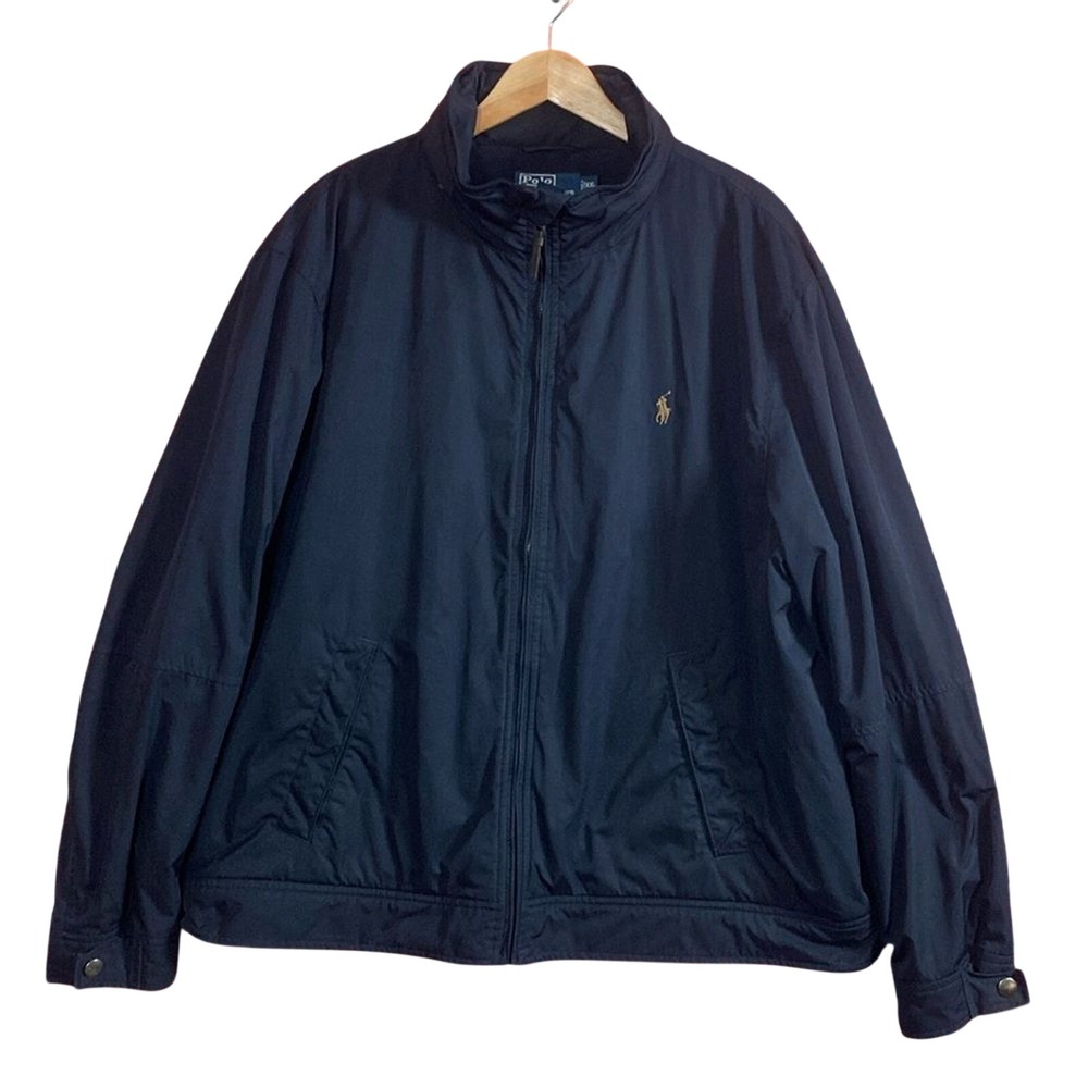 Polo Ralph Lauren Inner Fleece Full Zip Aviator Jacket With Hood Men's Black XXL